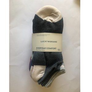 LUCKY BRAND  Womens 9pk No Show Socks